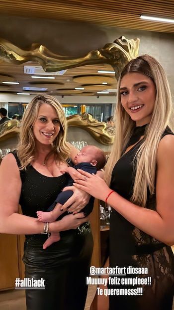 Rocío Marengo con el pequeño