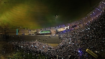 Recibimiento Selección Argentina - Ezeiza - Predio AFA - Drone