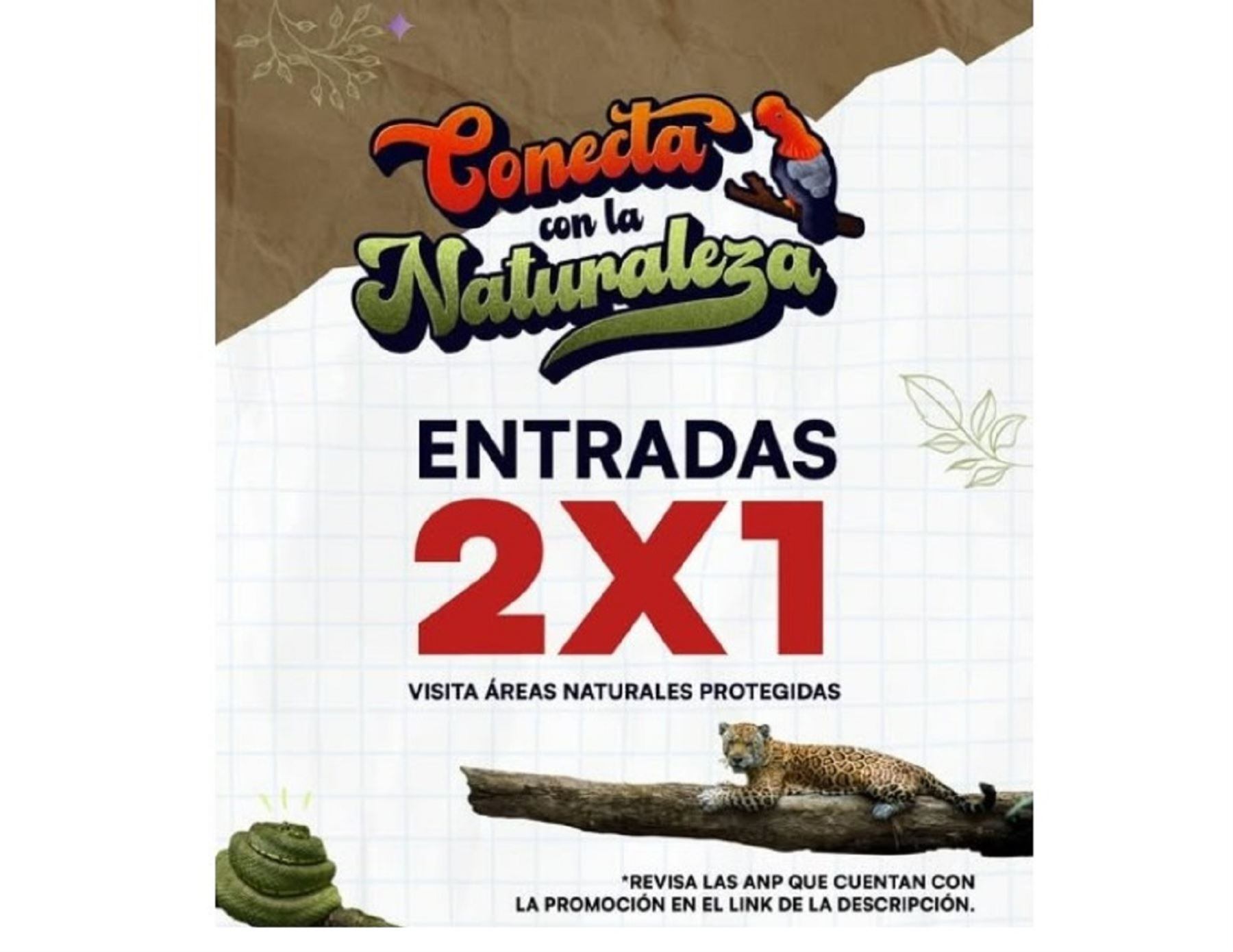 Lanzan promoción 2x1 para visitar áreas naturales protegidas
