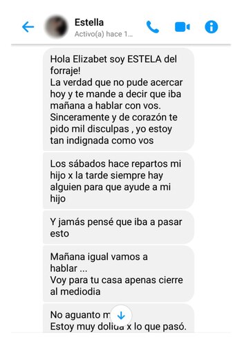 Los mensajes que le envió