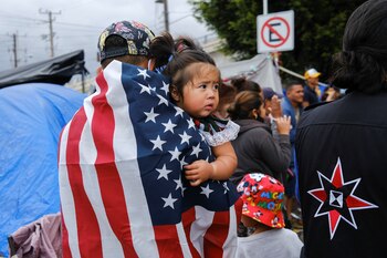 El migrante hondureño Kevin, con