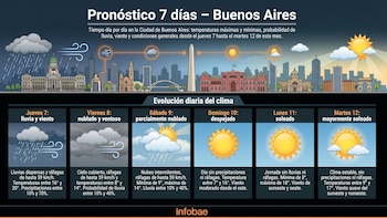 Los videos de la caída de granizo en la provincia de Buenos Aires: hasta cuando rige el alerta por tormentas