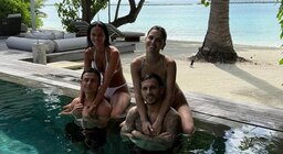 Sol, playa y amigos: el viaje soñado de Paulo Dybala, Oriana Sabatini, Leandro Paredes y Camila Galante en Maldivas