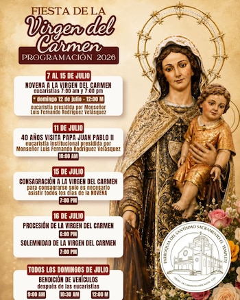 Mujeres cargueras en Cali mantienen viva una costumbre única dentro del calendario litúrgico nacional - crédito Parroquia del santísimo sacramento El Temple