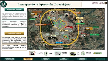 Se instaló una mesa de