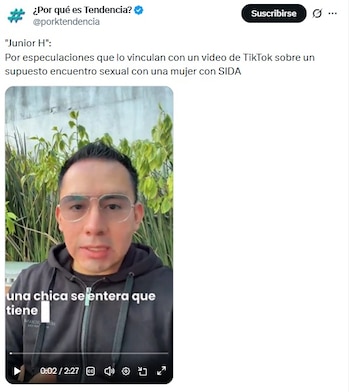 Junior H en tendencia por rumores de su salud
