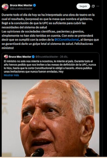 Bruce Mac Master, presidente de