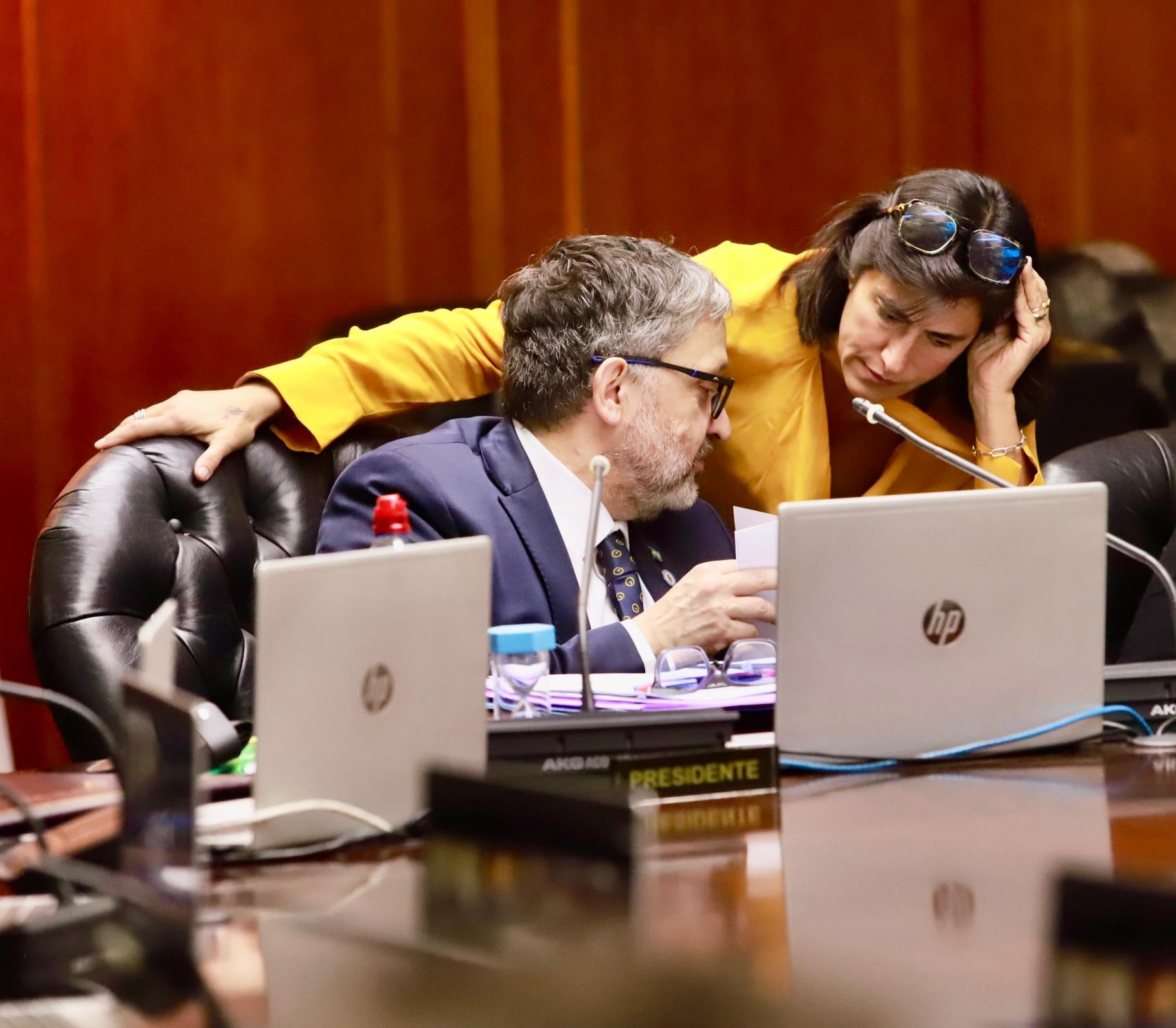 César Grau y Jimena de la Torre, dos de los cuatro representantes actuales de la abogacía en el Consejo de la Magistratura. El estamento se completa con Fernanda Vázquez y Alberto Maques