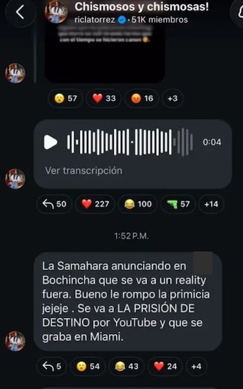 Samahara Lobatón y Youna volverían a convivir en reality de Miami tras su polémica separación. Captura: YouTube.
