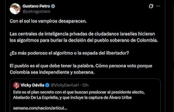 Gustavo Petro - crédito @petrogustavo/X