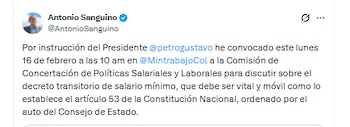 El ministro del Trabajo Antonio