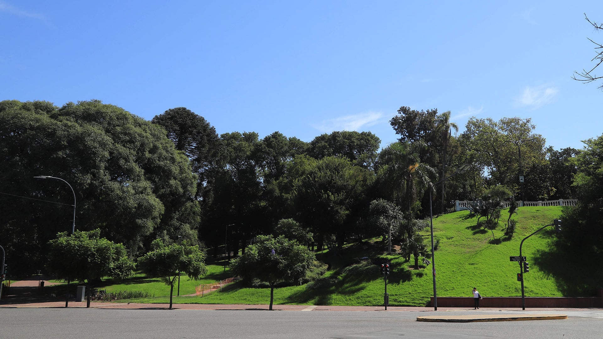 El Parque Lezama se ubica en San Telmo y limita con La Boca y Barracas. Allí hay más de trescientos árboles. (NA)