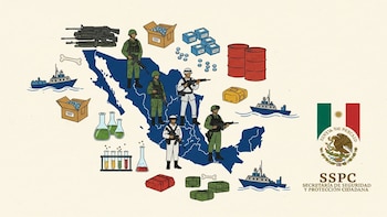 El saldo del combate al narco en dos años: 420 toneladas de droga, 5 millones de pastillas de fentanilo y 30 mil armas