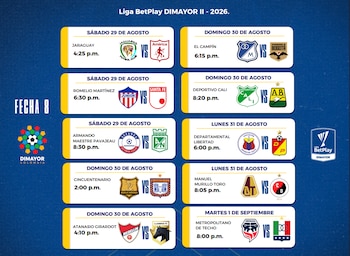El campeonato colombiano continúa sus actividades tras el parón que tuvo por la tragedia del terremoto en el occidente de Colombia, ocurrida el 10 de agosto de 2026-crédito Dimayor