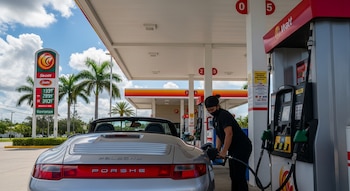 Un automóvil de lujo Porsche