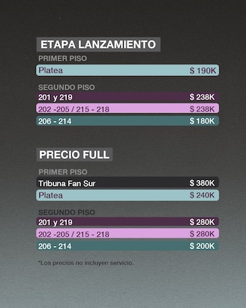 La venta general de entradas para el concierto en el Movistar Arena comenzará el 10 de junio a las 11:00 a. m. y los precios irán de $180.000 a $380.000 sin servicio - crédito breakfast_live / Instagram