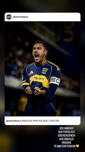 Los posteos de Camila Galante, la esposa de Leandro Paredes, tras la clasificación de Boca a la final de la Copa Sudamericana