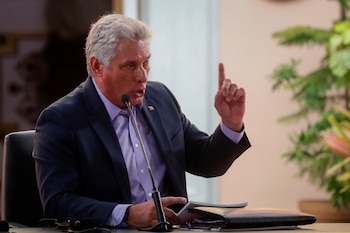 El presidente de Cuba, Miguel