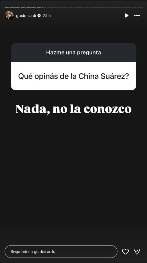 Guido se negó a dar una opinión de la actual pareja de su hermano (Instagram)