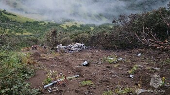 Hallaron los restos del helicóptero