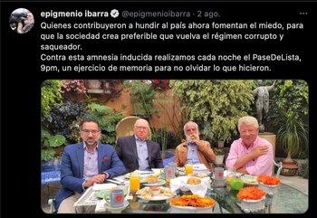 Epigmenio Ibarra realizó diversos señalamientos