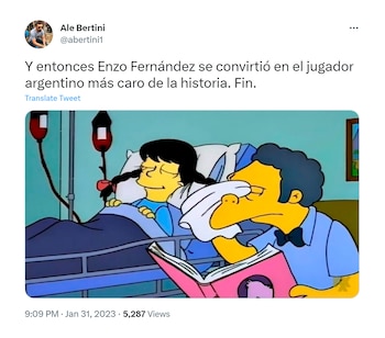 Memes y reacciones por la venta de Enzo Fernández