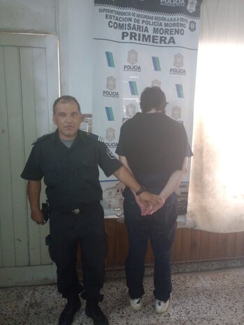 Martínez tras su arresto.