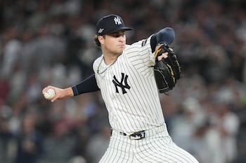 Cam Schlittler fue la gran figura de los New York Yankees con 10 ponches. (Foto AP/Frank Franklin II)