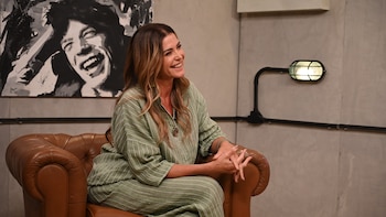 Durante la charla, Pamela asumió