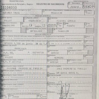 Michael Precht habría nacido en