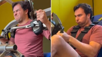 Checo Pérez compartió imágenes de