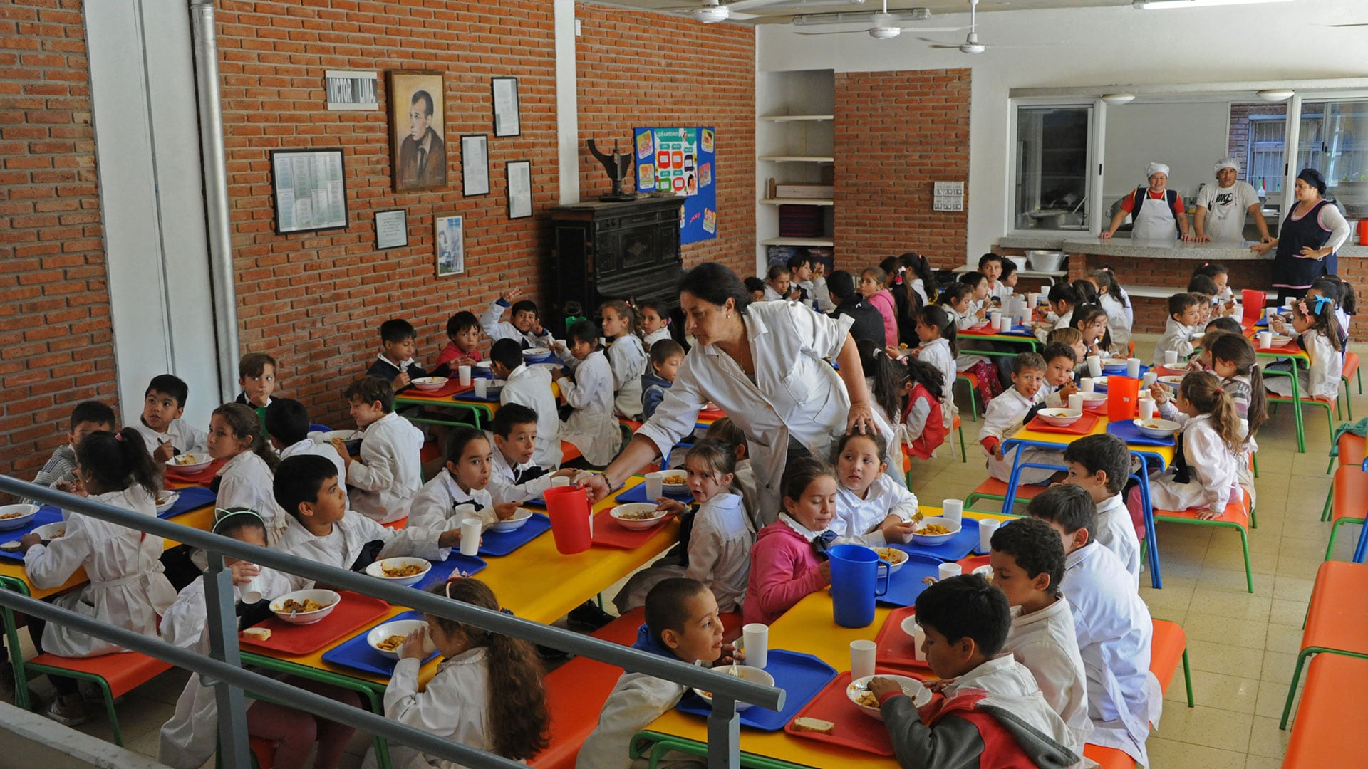 El comedor de una escuela de tiempo completo en Salto (Uruguay) (Presidencia)