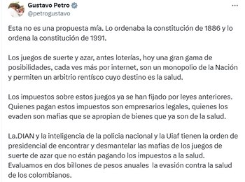 Petro habló de financiación de