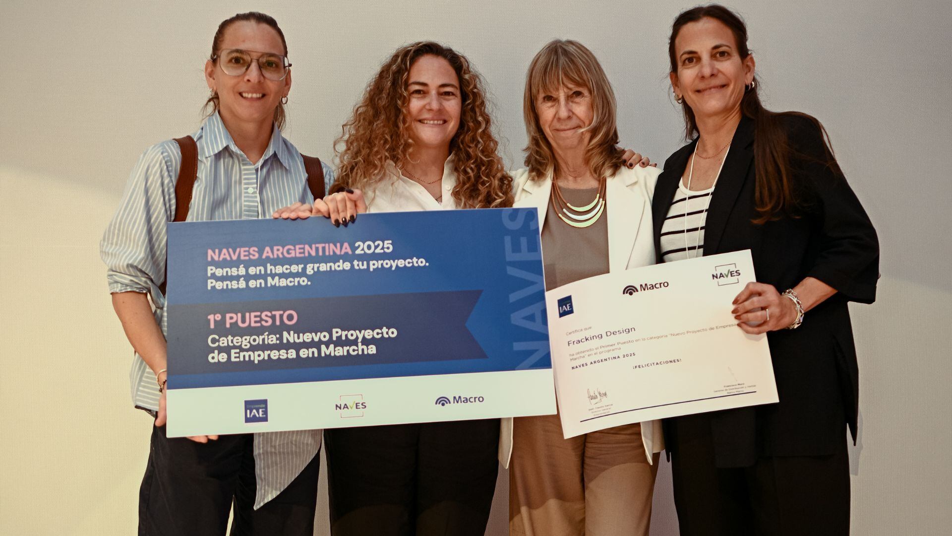 En la categoría Nuevo Proyecto de Empresa en Marcha ganó Fracking Design, de la provincia de Buenos Aires (Banco Macro)