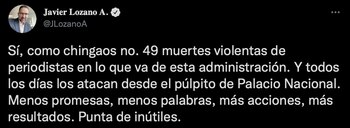 Javier Lozano aseguró que desde