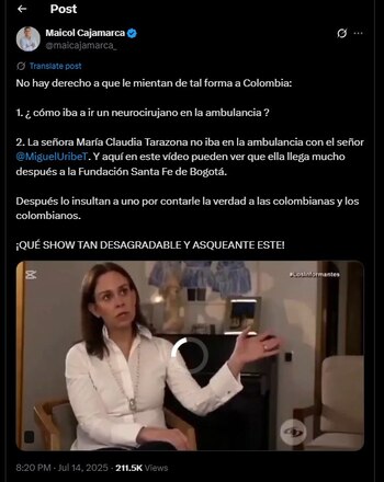 Maicol Cajamarca también cuestionó lo