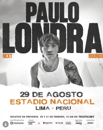 El reconocido artista argentino Paulo Londra anuncia su esperado concierto