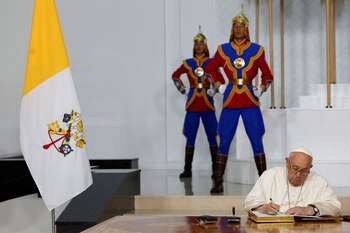 Deseó que, “sobre la tierra,