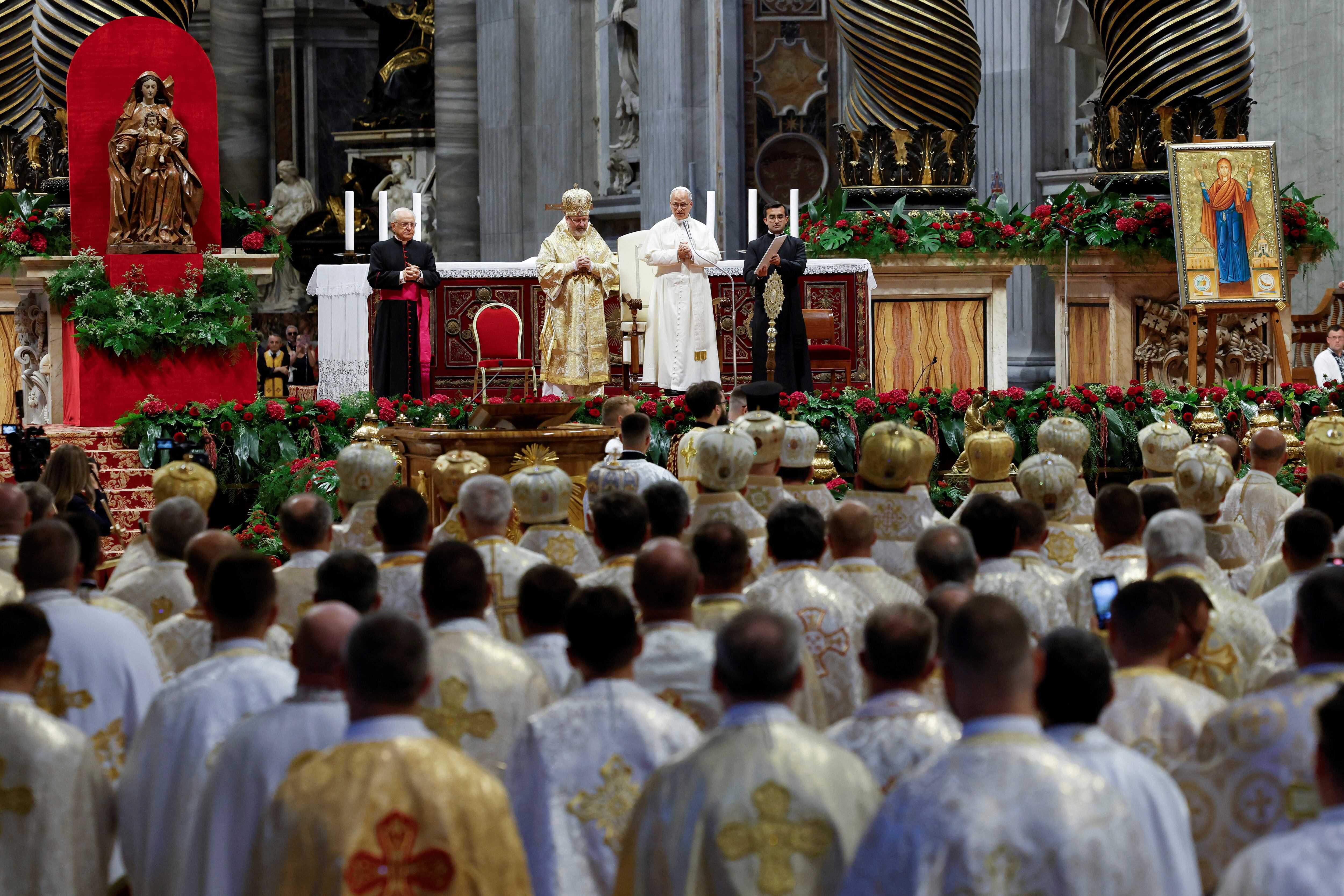 Durante el encuentro, calificó el conflicto como una “guerra sin sentido” (REUTERS/Remo Casilli)