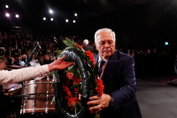 El títular de la Asamblea Nacional de Azerbaiyán, Ogtay Asadov. Foto: Ronen Zvulun/REUTERS