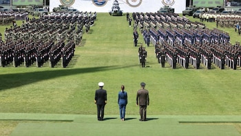 La presidenta Sheinbaum pasó revista