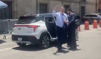 Marcelo Ebrard a su llegada