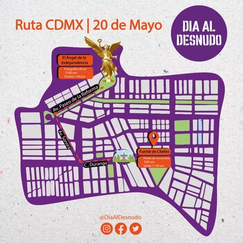 La marcha masiva al desnudo