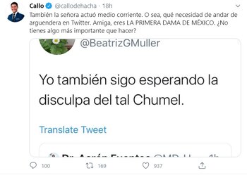 Mensaje de Callo de Hacha