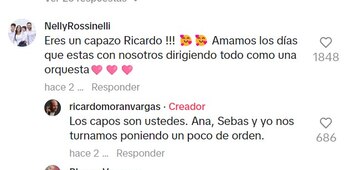 Nelly Rossinelli agradece a Ricardo