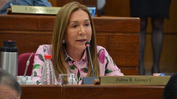 Zulma Gómez (Foto: @SenadoresPy)