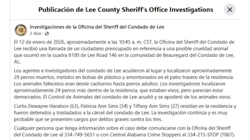 El comunicado de la oficina