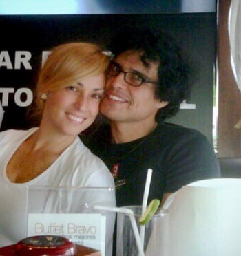 Cynthia Martínez, esposa de Pedro