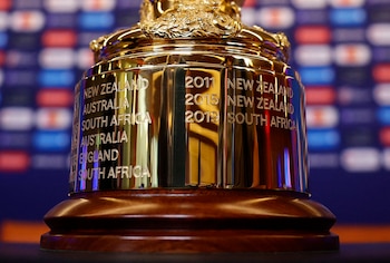 El trofeo Webb Ellis, símbolo