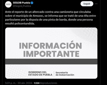 La Segob negó un ataque